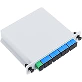 SC UPC 1×8 PLC Fiber Optic Splitter, Cassette Fiber Splitter for Home Wiring, LANs and Distribution Boxes