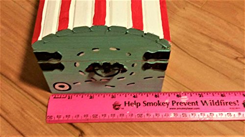 Personalized Painted Wooden Princess Jewel Sparkly Treasure Toy Chest Keepsake Box- 9 inch x 5 inch x 5 inch Medium Sized with Latch and Custom Color Choices - Thumbnail 7