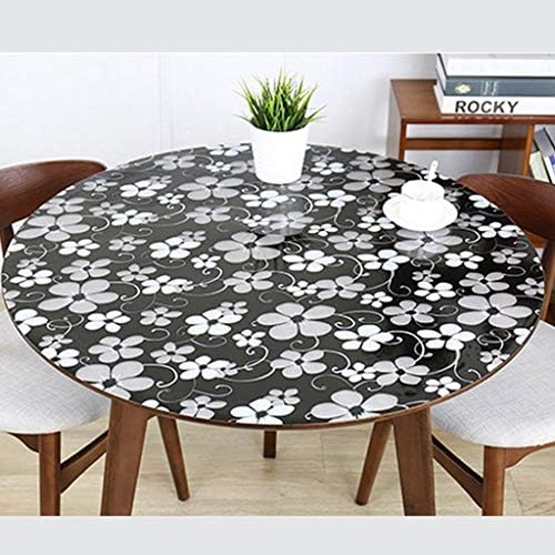 Table Cover Round Plastic 80cm Table Cloth Sets For Dining Room Tablecloth Spill Proof Waterproof Oilproof Anti Scalding For Kitchen Dining Table Top Decoration Buy Online At Best Price In Uae Amazon Ae