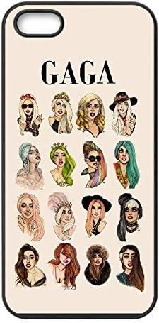 Lady Gaga Case for Iphone 5,5S,lady gaga artpop illustrations phone Case for Iphone 5,5S.