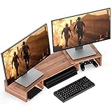 Well Weng Dual Monitor Riser with Adjustable Length
