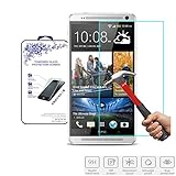 HTC One Max Glass Screen Protector, Nacodex® Premium Real Tempered Glass Film Screen Protector [Guardian Series] 0.33mm 2.5d **New** Ultra Slimpremium Ballistic 99.9% Touch Accurate Perfect Fit Screen Protector Maximum Screen Protection for HTC One Max - ATT Verizon T-mobile, Replacement Glass (HTC One Max)