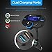 Bluetooth FM Transmitter for Car, DYTesa Wireless In-Car FM Transmitter Radio Adapter Car Kit with AUX Input/Output,1.7 Inch Display,Quick Charge（QC） 3.0 and Smart 2.4A Dual USB Ports, TF Card (BT70)