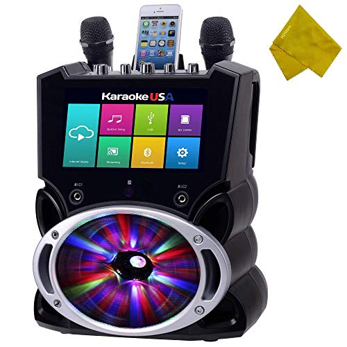 WiFi Bluetooth Karaoke System, 9" Color Touch Screen, and Record Function