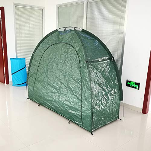 image for ALEKO BS70GR Portable Pop Up Bike Tent Bicycle Storage Shed Weather Re