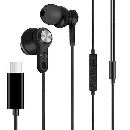 LAMA USB C Kopfhörer In Ear Typ C Ohrhörer Type C Headset Headphones Earphones Earbuds für Huawei P20 Pro P20 Mate 10 Pro Goo