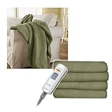 Sunbeam Microtec Ultra-Soft Heated Electric Throw Blanket - Sage Green
