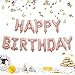 Happy Birthday Decorations, Yoart Happy Birthday Banner Birthday Balloons Birthday Party Decorations Set Kit Balloon for Birthday Decor (Rose Gold)
