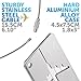 CE Luggage Tags *3 Units* Travel Suitcase Bag tag, Stainless Steel. 1-Year Warranty.