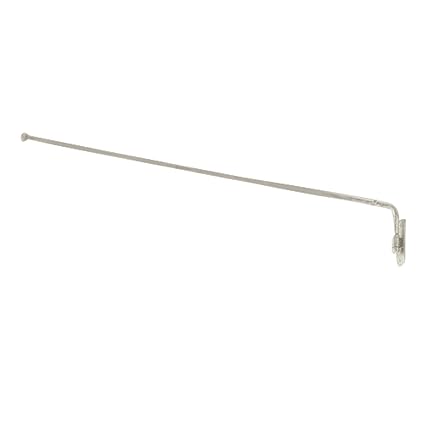 Loberon Gardinenstange Epping, Eisen, H/T ca. 100/13 cm, antikweiß