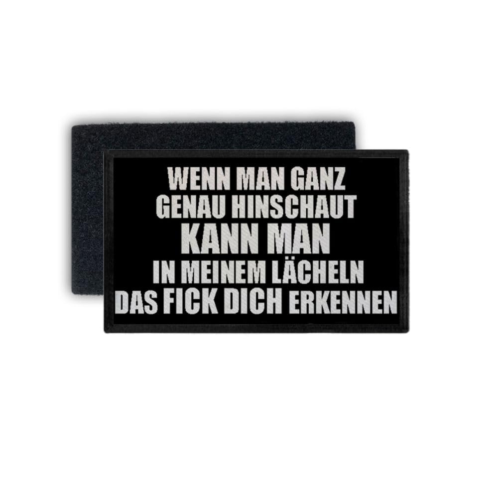 Copytec #34303 ''Search Fick Dich Kennen'' Funny Statement Fun Humour Sew On Patch, 7.5 x 4.5 cm