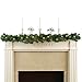 Lighted Evergreen Mantel Garland