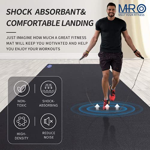 Large Exercise Mat 7' x 5' x 7mm, HighDensity Workout Mats for Home