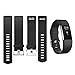 For Fitbit Charge 2 Bands, Adjustable Replacement Bands for Fitbit Charge 2 with Metal Clasp Small Large Black