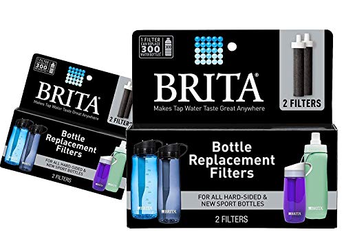 Brita Replacement Bottle Filters, 2 Filters Total (Single Pack)