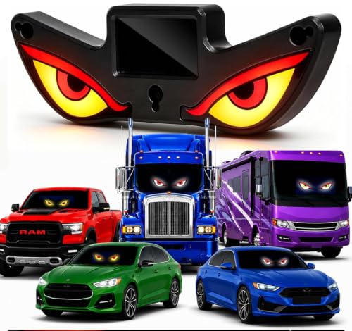 Solar Powered Devil Eyes LED Car Light, Dynamic Windshield Ambient Lamp at Amazon