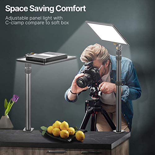 VIJIM Key Light,Streaming Lights with 38'' Extendable Desk Stand