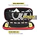 TiMOVO Carrying Case for Nintendo Switch Lite, Durable Hard Shell Portable Bag Game Storage Handbag with Handle for Nintendo Switch Lite Console, Game Cards & Accessories – Black & Redthumb 2