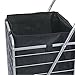 Wellmax WM99504 Nylon Grocery Utility Shopping Cart Liner with Lid, Black, Made Exclusively for WM99024S