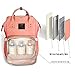 Land diaper bag multi-function waterproof travel backpack nappy bags insulated compartment pockets wipes pocket (Gray)