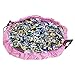 NEWSTYLE Children's Play Mat and Toys Storage Bag - Pink 60inch Kids Playbag Toys Organizer Quick Pouch. Great for Storing Small and Medium Size Toy like LEGOS - Simple, Portable, Sturdy!
