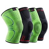 Kuangmi Knee Brace Compression Sleeve Sports Support Brace Pad for Running,Jogging,Basketball,Football Joint Pain Relief