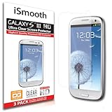 Samsung Galaxy S3 Screen Protector Ultra Clear Premium HD Version - Anti Bubble and Dust Guarantee - 3 PACK