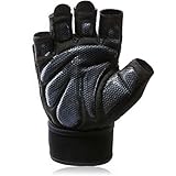 Workout Gloves For Weightlifting, Cycling, Training And CrossFit Skid Resistance Breathable Gym Gloves （Pair） (M)