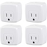 HBN Mini Smart WiFi Plug, Heavy Duty Wi-Fi Timer with One Grounded Outlet, Wireless Remote Control by App Compatible with Ale