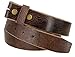 Genuine One Piece Full Grain Vintage Buffalo Leather Belt Strap