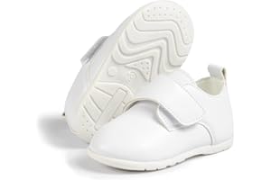 Sonsage Infant Baby Boys Girls Oxford Shoes PU Leather Loafers Flats Non-Slip Unisex Classic Moccasins Rubber Soft Sole Newborn Toddler Walking School Uniform Wedding Dress Shoe