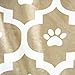Bone Dry Moroccan Paw Print Pet Blanket, 48 x 67