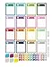 INKtropolis Rainbow Heart Rate Stickers Planner Labels Compatible with Erin Condren Vertical Life Planner