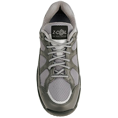ZCoiL Men's Liberty Slip Resistant Gray Leather Tennis Shoe 13 E US