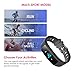 OUMAX Fitness Tracker T5, Color Touch Display, Activity Tracker and Auto Sleep Monitor, Call and Text Alert, Sport Modes for iOS & Android Devices-Blue