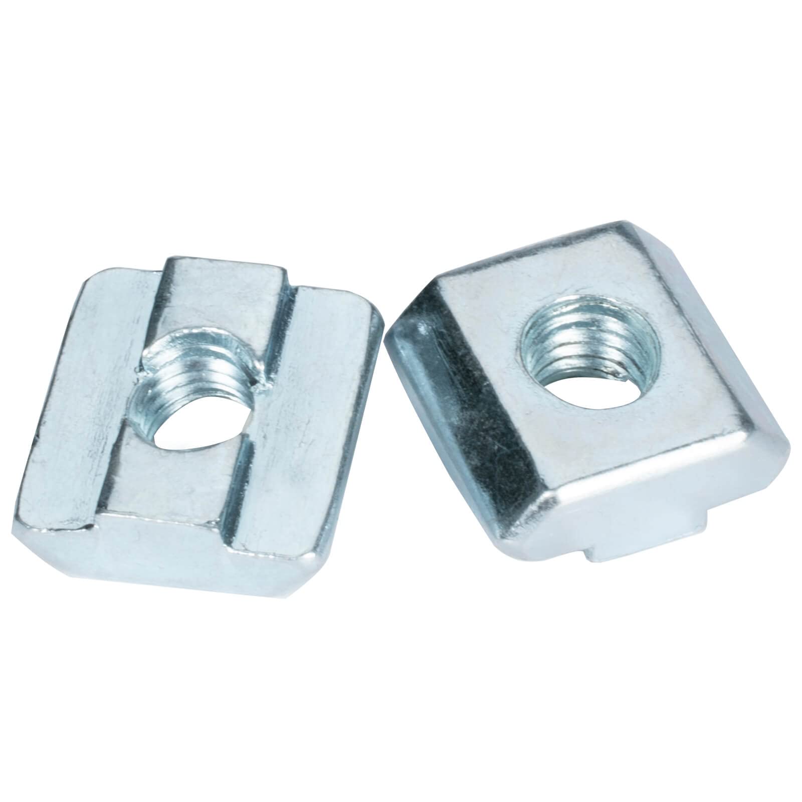 Pack of 40 T-Slot Nuts M5 Slot 6 for Aluminium Profile 20 x 20 mm Galvanised Carbon Steel
