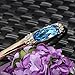 Xingzou Bangle Bracelets For Girls Women, LT.Blue Crystals From Swarovski,18K Gold Plated Jewelry