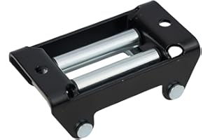 SundiooK Winch Roller Fairlead UTV, 2000LB Capacity, 4-Way Cable Guide with Galvanized Rollers, Compatible with 2000LB/4500LB