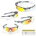 Polarized Sports Glasses Bike Sunglasses for Men Women Youth Cycling Running Driving Fishing Golf Baseball with 5 Interchangeable Lenses