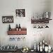 Wine Glass Rack, 2 Rows Stainless Steel Wall-Mounted Wine Glass Hanger For Bar Home By Hmane (Bronze-Type1)