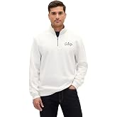 GAP Men's Heritage Logo Quarter Zip Mockneck Pullover