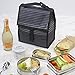 PackIt 10 inch 10 hour Freezable Foldable Reusable Multipal Uses Lunch Bag with Adjustable Strap (Grey Pastel Prism)