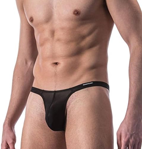 Paymenow Men's Thong G-String Sexy Comfort See Through Briefs Low Raise Underwear Bikini Bulge Enhancing