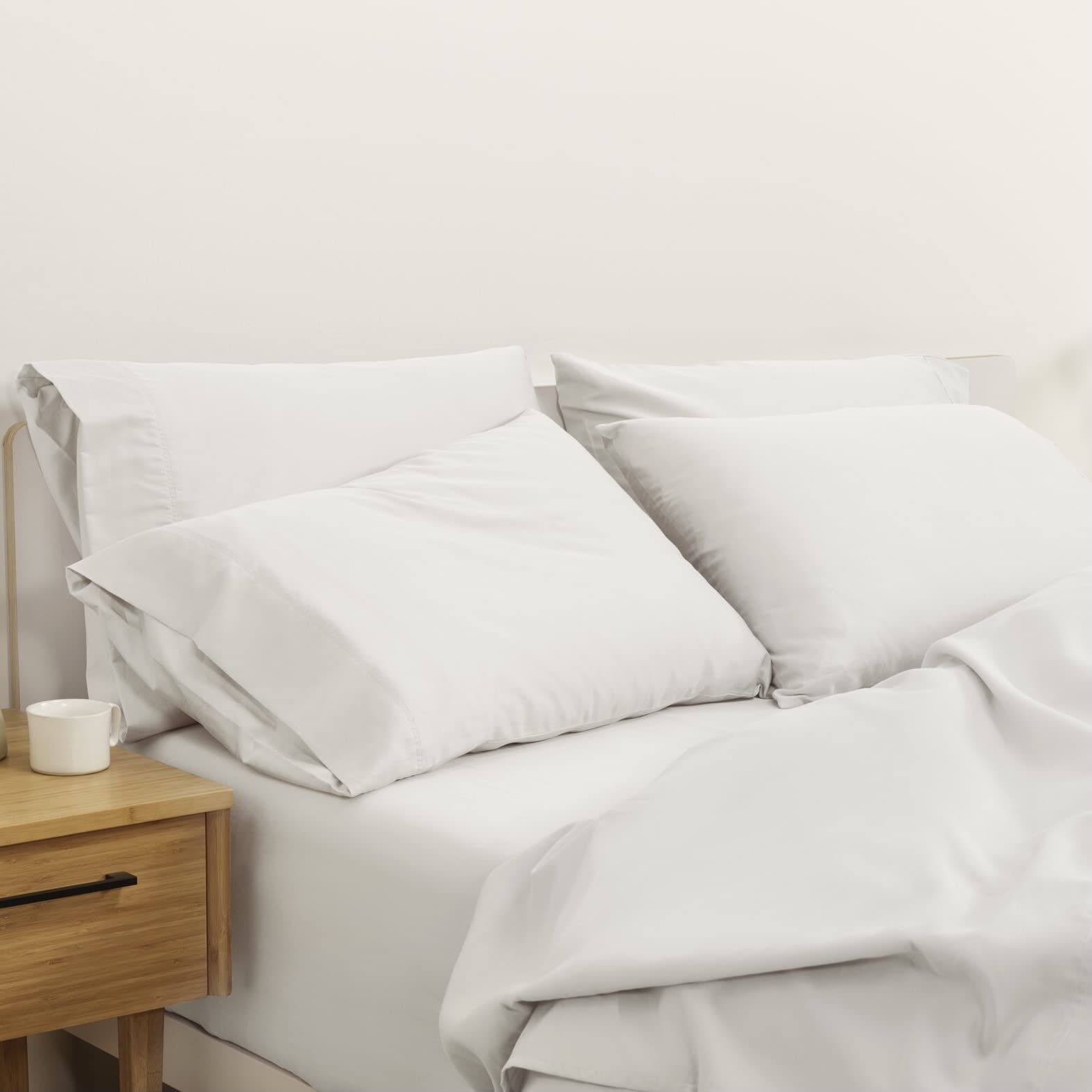 Photo 1 of Casper Sleep Percale Sheet Set, Full,White