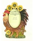 A. Richesca Rooster Photo Frame with European Crystals 3" x 4"