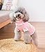 Joytale Small Dog Sweater, Dog Clothes for Small Dogs Girls Boys, Soft Warm Turtleneck Dress, Winter Pet Cable Knitwear, Dog Pullover Sweaters for Small Medium Dogs, Pink