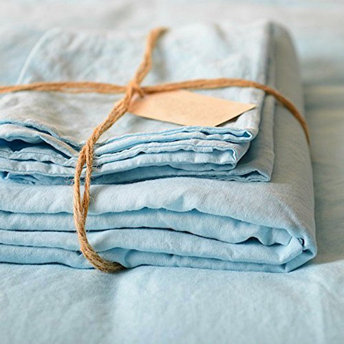 Lausonhouse Luxurious 100% Pure French Linen Sheet Set - Queen