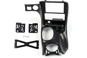 PIT66 Double Din Dash Installation Kit Compatible with Chevy Corvette C5 1997-2004 Black Plastic 10407815
