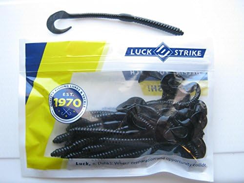 Luck E Strike 6 inch curly tail worm 20 per pack