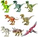 NW Jurassic World Dinosaur Figures Jurassic Park 4 Minifigures Bricks Models & Building Toys for Children 8pcs/Set Lego Compatible(Without Original Box) by NW education